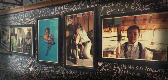 Framed pictures on a wall