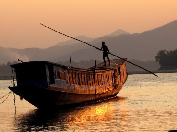 Person on boat