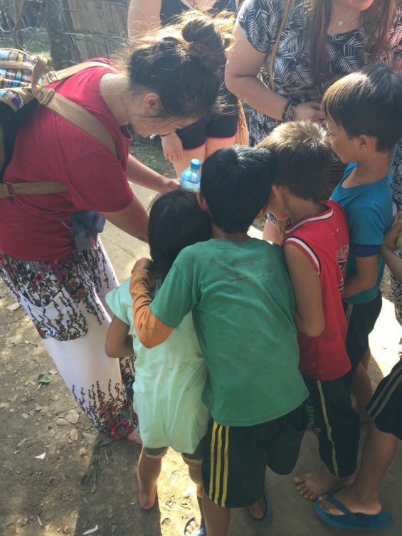 Children looking at something