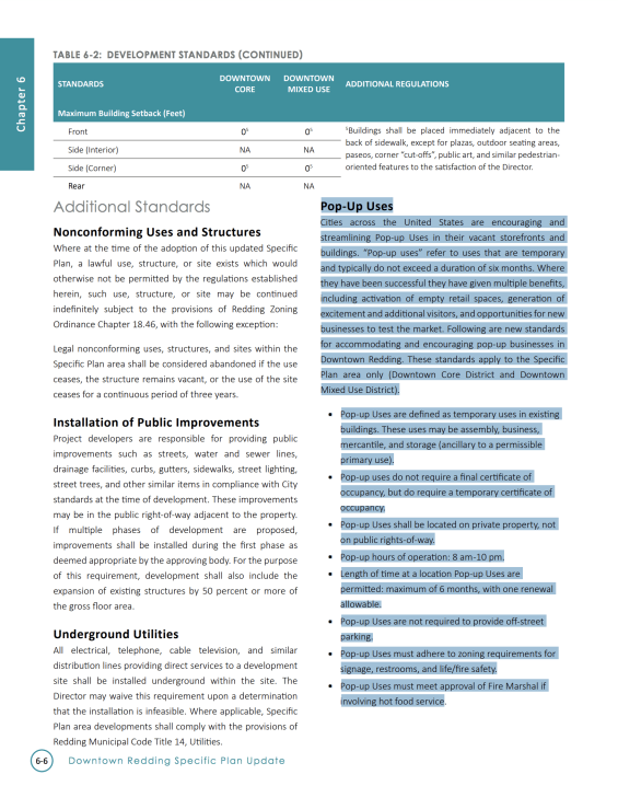 Development standards document