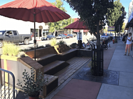 Parklet in Redding CA