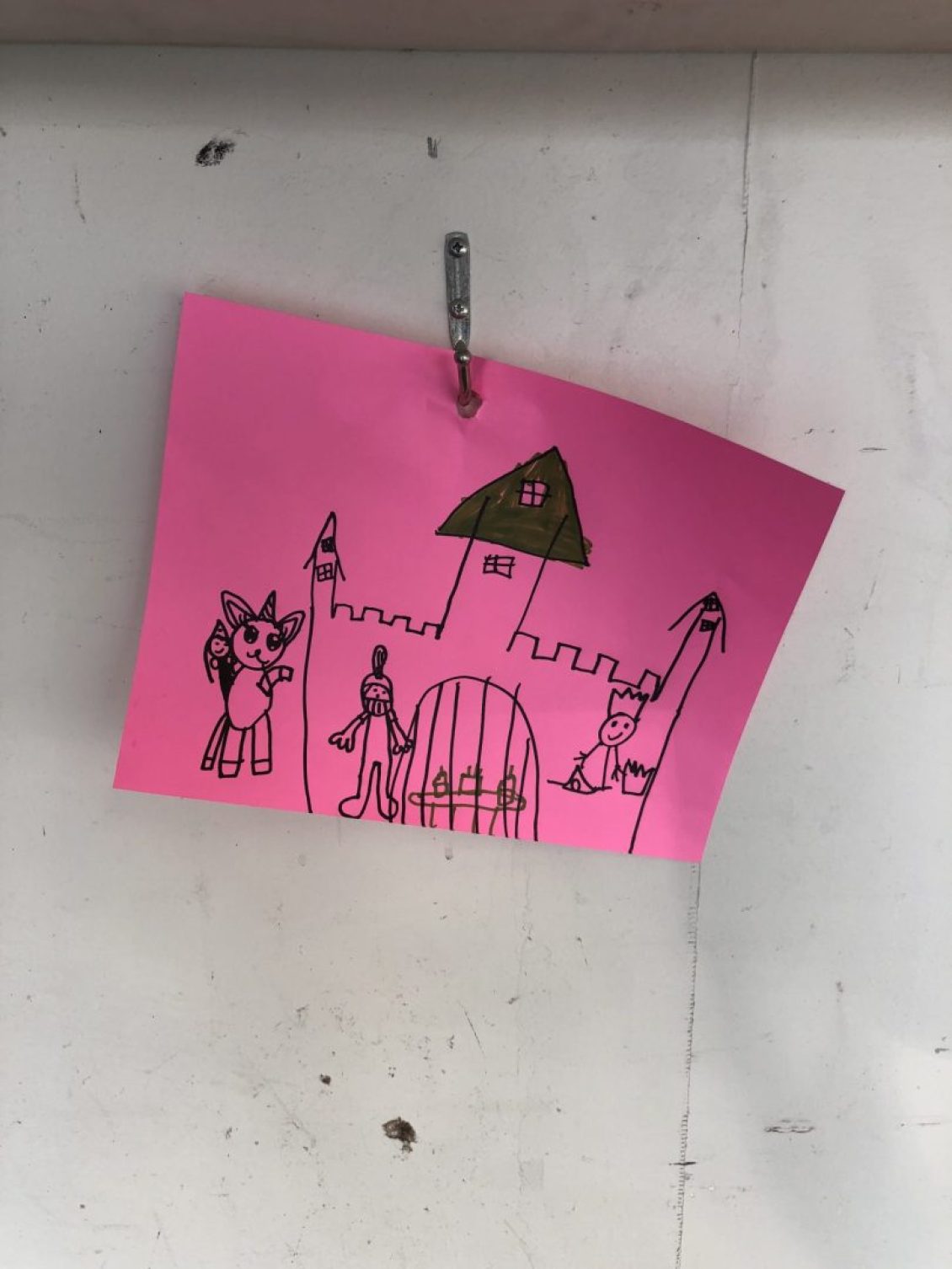 Drawing of a castle done by a child