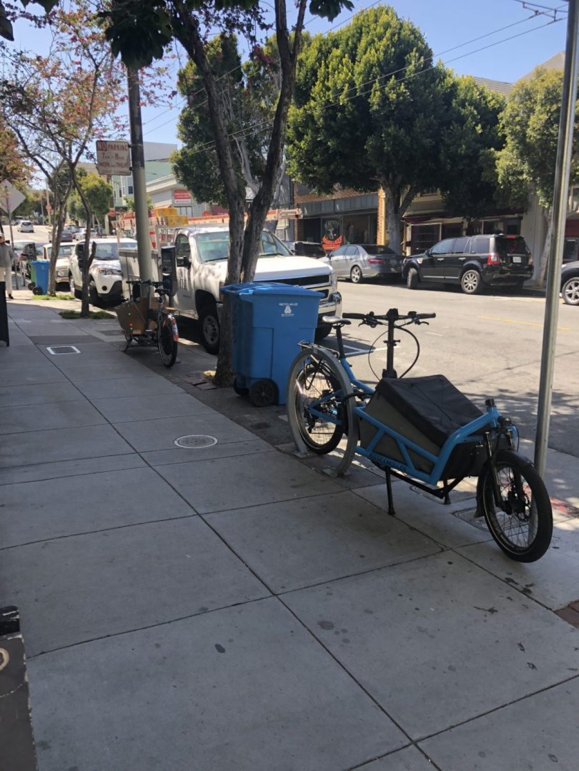 Bike on side of road