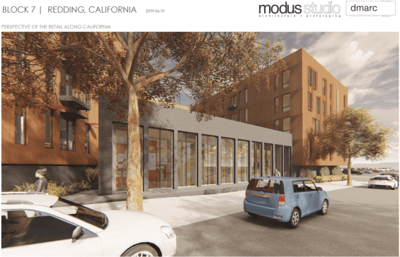 Redding California Street Development render