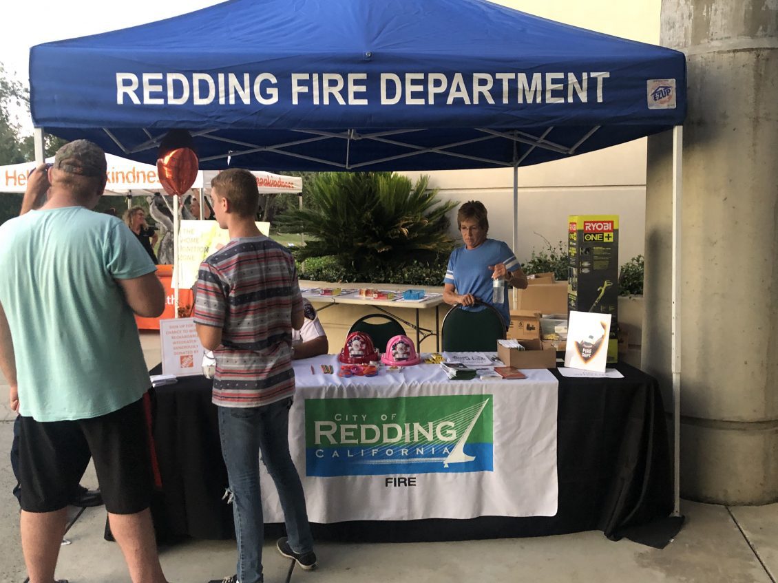 Redding Fire Department tent at fair