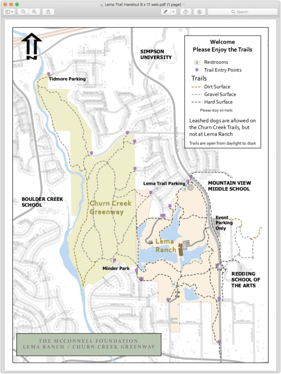 Map of Lema Trail