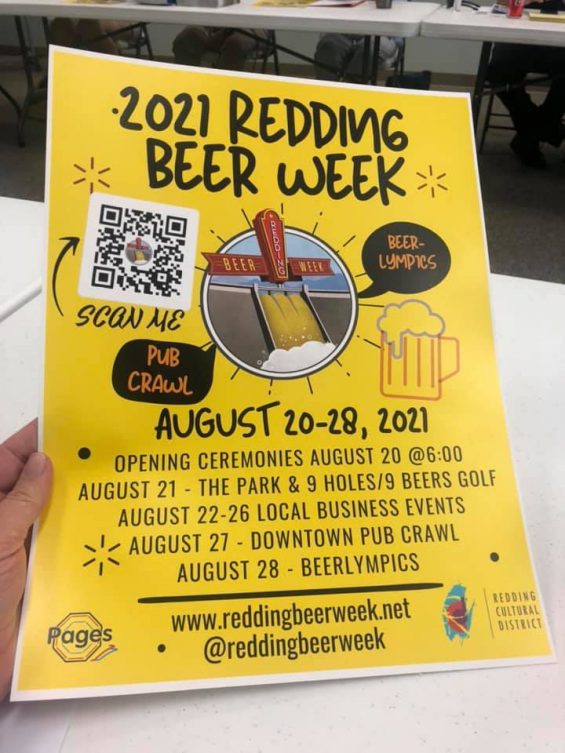 2021 Redding Beer Week flyer