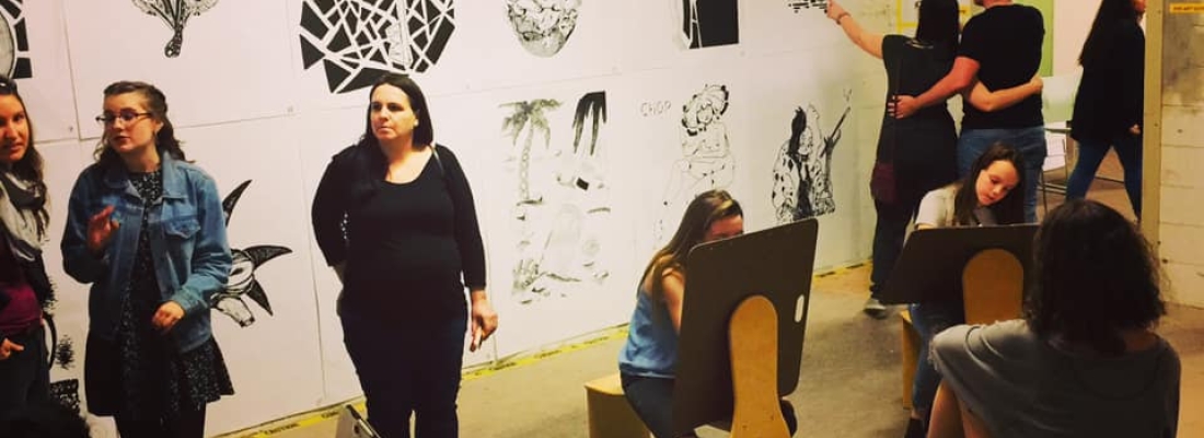 At the Labs: Enterprise High School Pop-Up Art Show