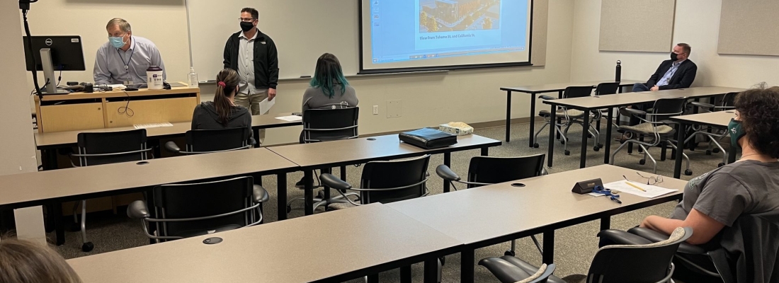 Sharing Downtown Updates with Shasta College Health Sciences Division