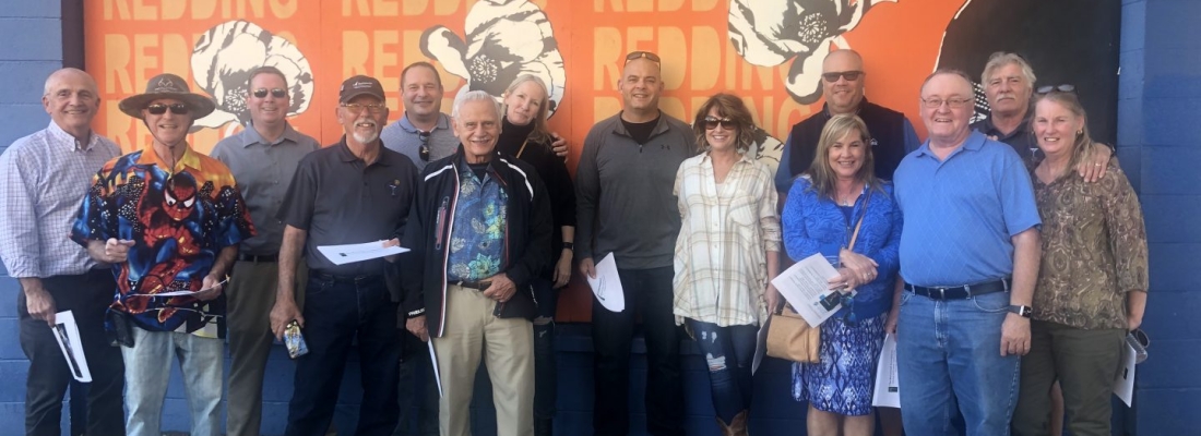 Sharing Downtown Updates with Redding Riverview Sunset Rotary
